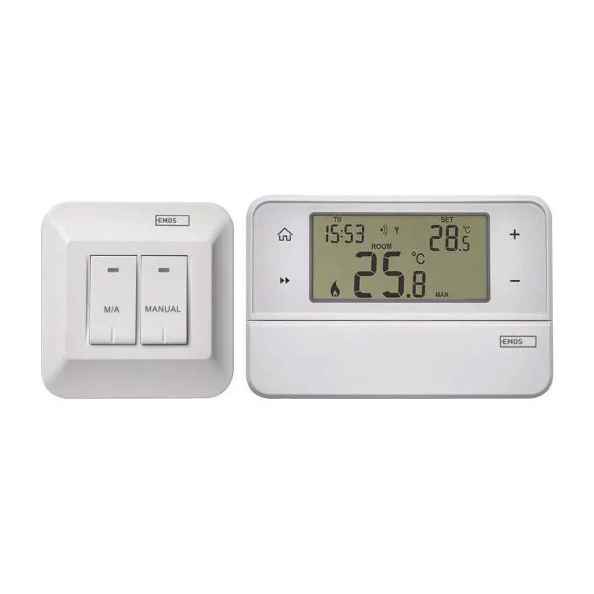 Programovateľný termostat 230V + 2xAA