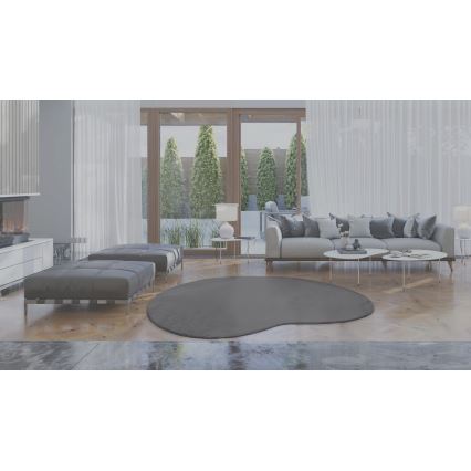 Protišmykový koberec LOREN 160x230 cm, sivý