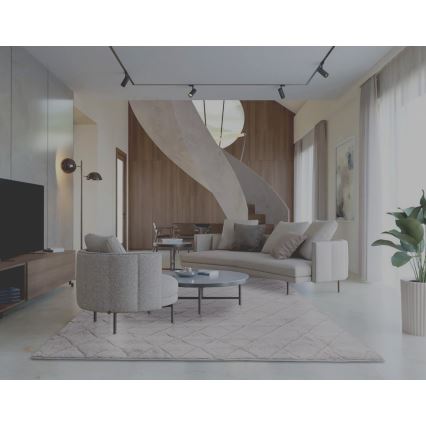 Protišmykový koberec MODENA NEW 120x160 cm svetlosivý