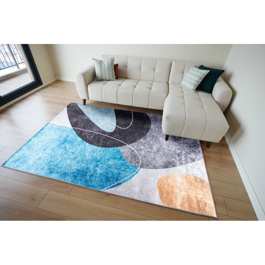 Protišmykový koberec PRINT SHINE 160x230 cm pestrofarebný
