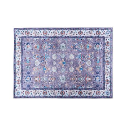 Protišmykový orientálny koberec PRINT SHINE 120x170 cm modrý