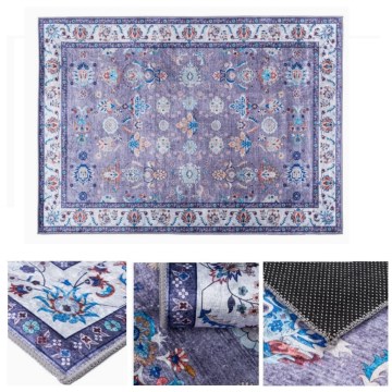 Protišmykový orientálny koberec PRINT SHINE 160x230 cm modrý