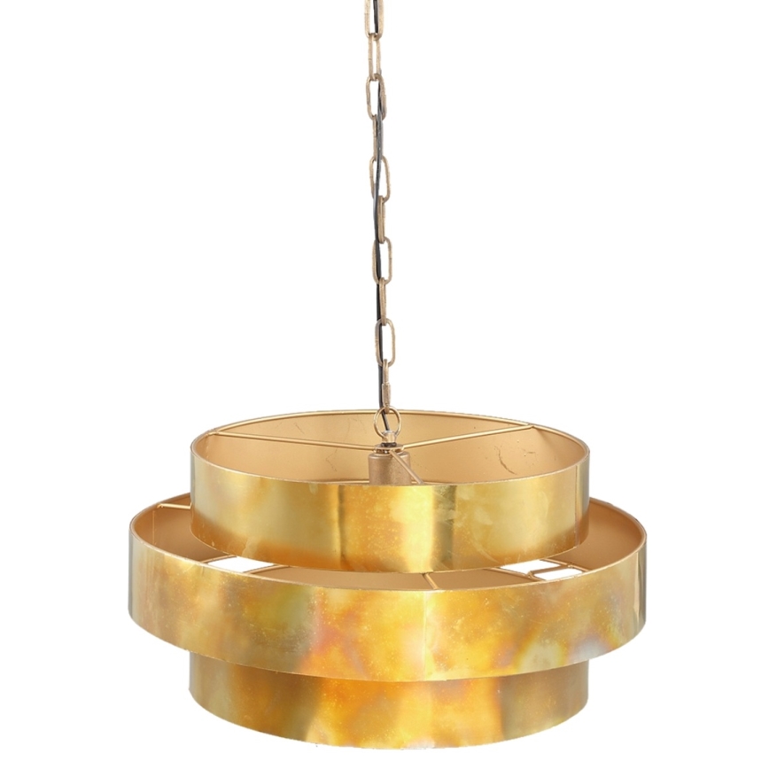 PTMD - Luster na reťazi ZANTH 1xE27/40W/230V pr. 52 cm zlatý