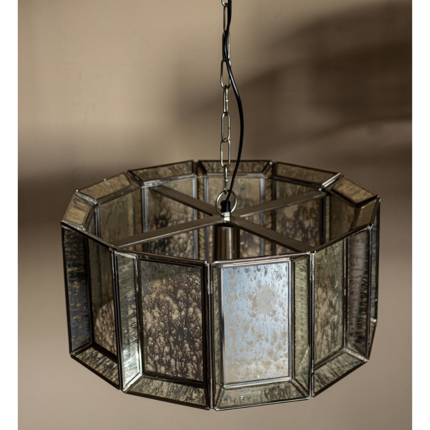 PTMD - Závesný luster ANTIQUE na reťazi 1xE27/40W/230V, priemer 46 cm
