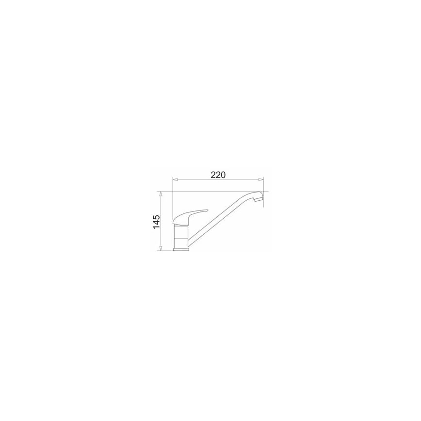 Pyramis 90918401 - Drezová batéria ASALIA čierna