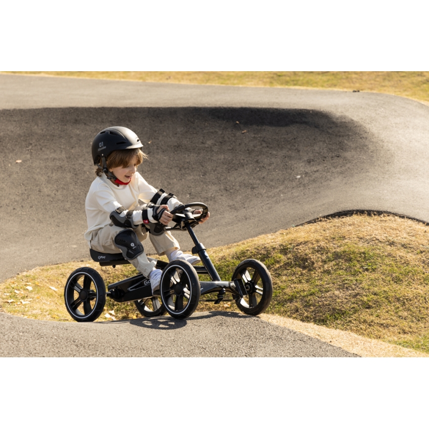 QPlay - Detská štvorkolka GO KART čierna
