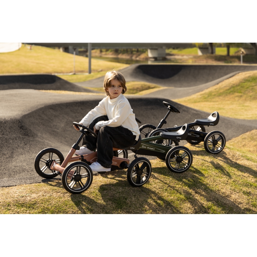 QPlay - Detská štvorkolka GO KART zelená