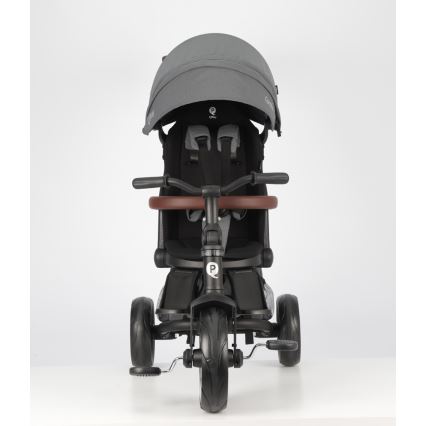 QPlay - Detská trojkolka 7 v 1 COMFO MAX sivá