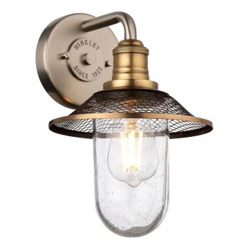 Quintiesse - Kúpeľňové nástenné svietidlo RIGBY 1xE27/40W/230V IP44 bronzové