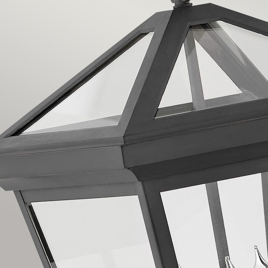 Quintiesse - Vonkajšie nástenné svietidlo ALFORD L 3xE14/40W/230V IP44 čierna