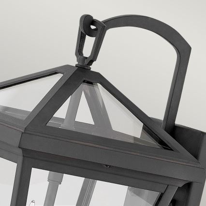 Quintiesse - Vonkajšia nástenná lampa ALFORD S 2xE14/40W/230V IP44 čierna