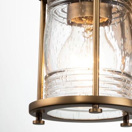 Quintiesse - Vonkajšie nástenné svietidlo ASHLAND BAY 1xE27/60W/230V IP44 bronzové