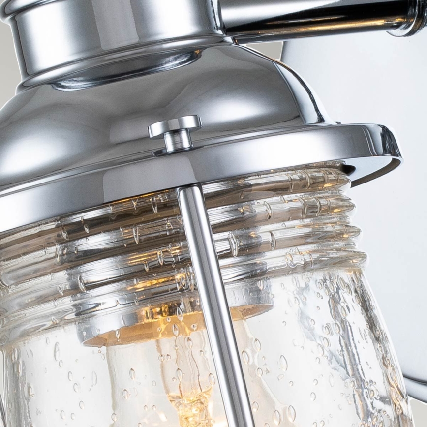 Quintiesse - Vonkajšie nástenné svietidlo ASHLAND BAY 1xE27/60W/230V IP44 lesklý chróm