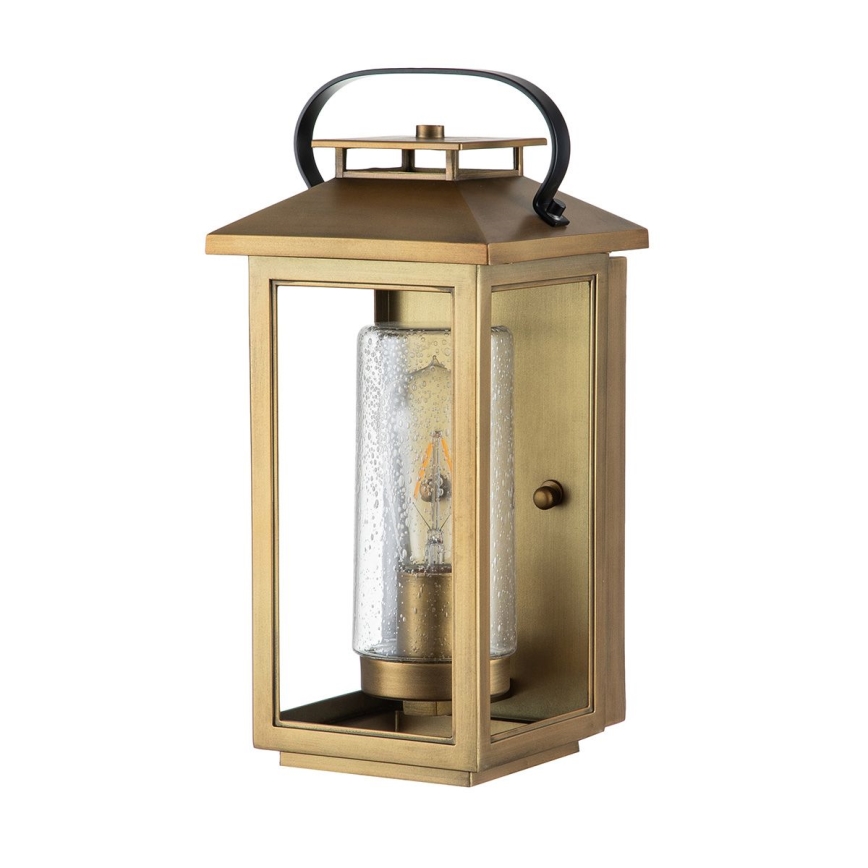 Quintiesse - Vonkajšie nástenné svietidlo ATWATER S 1xE27/60W/230V IP44 zlaté