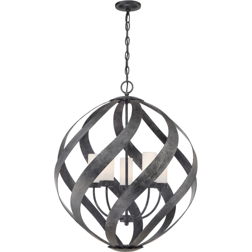 Quintiesse - Vonkajší luster na reťazi BLACKSMITH 5xE14/40W/230V pr. 66,4 cm IP44 čierny