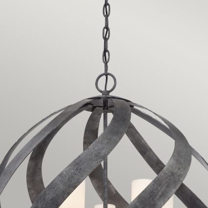 Quintiesse - Vonkajší luster na reťazi BLACKSMITH 5xE14/40W/230V pr. 66,4 cm IP44 čierny
