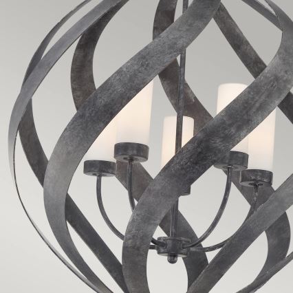 Quintiesse - Vonkajší luster na reťazi BLACKSMITH 5xE14/40W/230V pr. 66,4 cm IP44 čierny