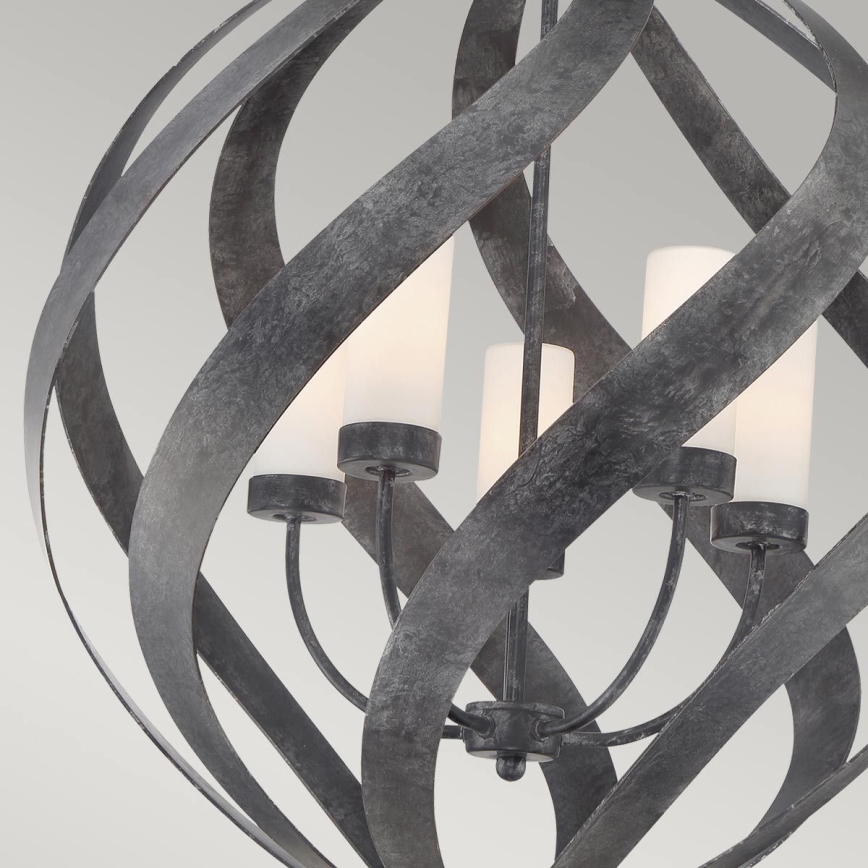Quintiesse - Vonkajší luster na reťazi BLACKSMITH 5xE14/40W/230V pr. 66,4 cm IP44 čierny