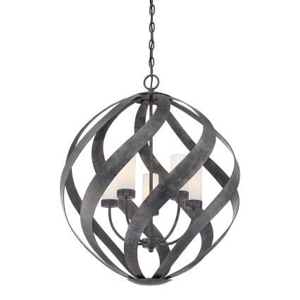 Quintiesse - Vonkajší luster na reťazi BLACKSMITH 5xE14/40W/230V pr. 66,4 cm IP44 čierny
