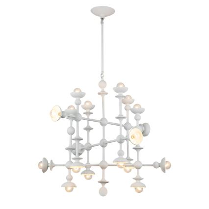 Quintiesse - Luster na tyči CADENCE 18xE14/40W/230V biela