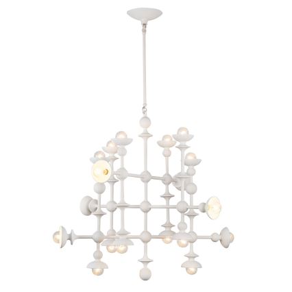 Quintiesse - Luster na tyči CADENCE 18xE14/40W/230V biela