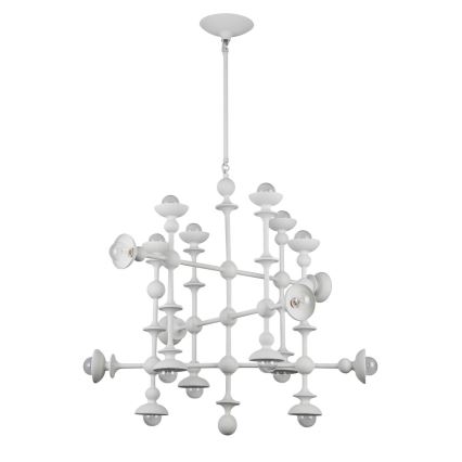Quintiesse - Luster na tyči CADENCE 18xE14/40W/230V biela