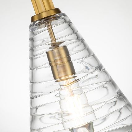 Quintiesse - Luster na reťazi ELMORE 1xE27/60W/230V zlatý