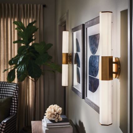 Quintiesse - LED kúpeľňové nástenné svietidlo FACET 2xLED/12W/230V IP44 zlaté