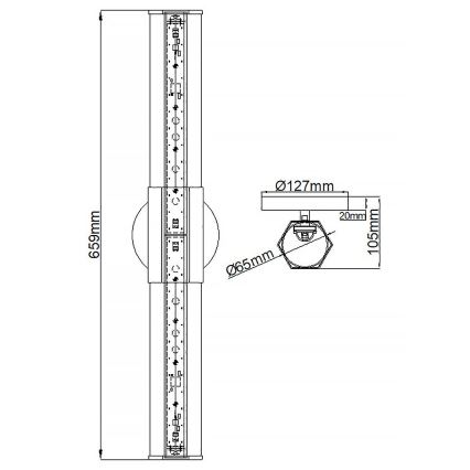 Quintiesse - LED kúpeľňové nástenné svietidlo FACET 2xLED/12W/230V IP44 zlaté