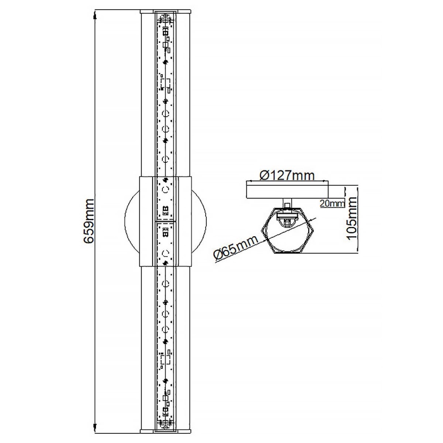 Quintiesse - LED kúpeľňové nástenné svietidlo FACET 2xLED/12W/230V IP44 zlaté