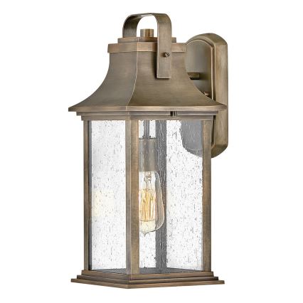 Quintiesse - Vonkajšia nástenná lampa GRANT M 1xE27/60W/230V IP44 bronzová