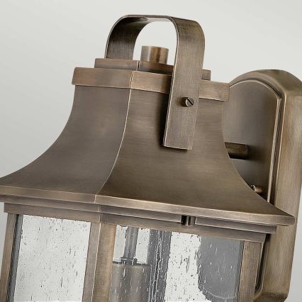 Quintiesse - Vonkajšia nástenná lampa GRANT M 1xE27/60W/230V IP44 bronzová