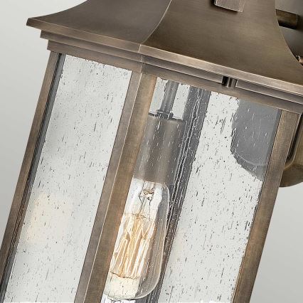 Quintiesse - Vonkajšia nástenná lampa GRANT M 1xE27/60W/230V IP44 bronzová