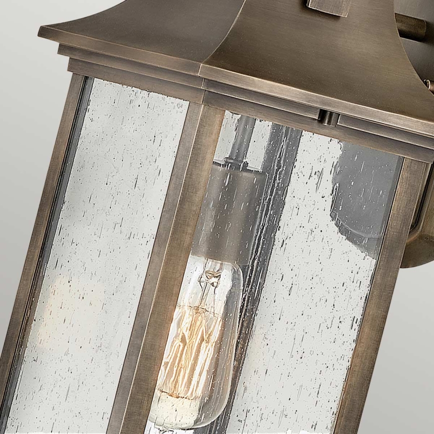 Quintiesse - Vonkajšia nástenná lampa GRANT M 1xE27/60W/230V IP44 bronzová