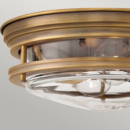 Quintiesse - Vonkajšie stropné svietidlo HADRIAN 2xE27/40W/230V pr. 30,5 cm IP44 bronzové
