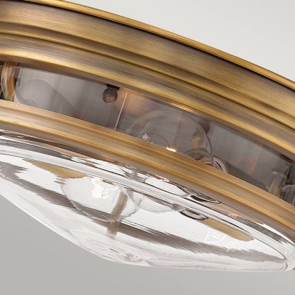 Quintiesse - Vonkajšie stropné svietidlo HADRIAN 2xE27/40W/230V pr. 30,5 cm IP44 bronzové