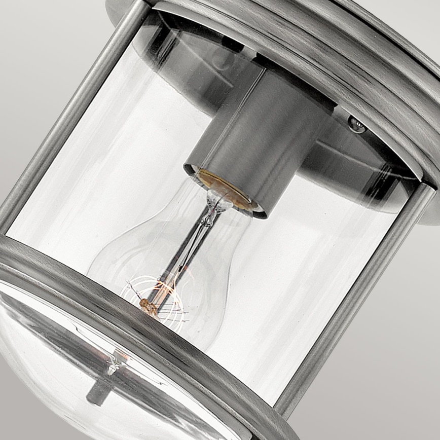 Quintiesse - Vonkajšie stropné svietidlo HADRIAN 1xE27/60W/230V priemer 19,6 cm IP44 matný chróm