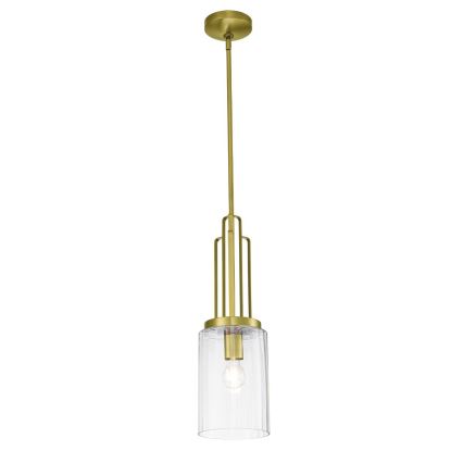 Quintiesse - Stropný luster na tyči KIMROSE 1xE27/60W/230V priemer 17,8 cm zlatý