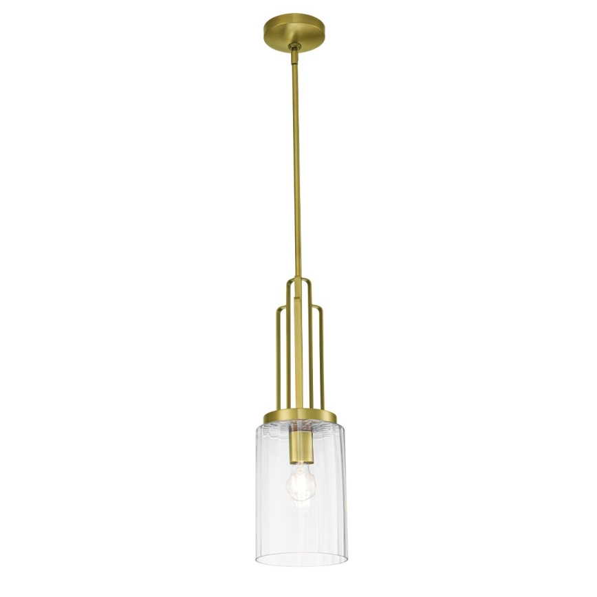 Quintiesse - Stropný luster na tyči KIMROSE 1xE27/60W/230V priemer 17,8 cm zlatý