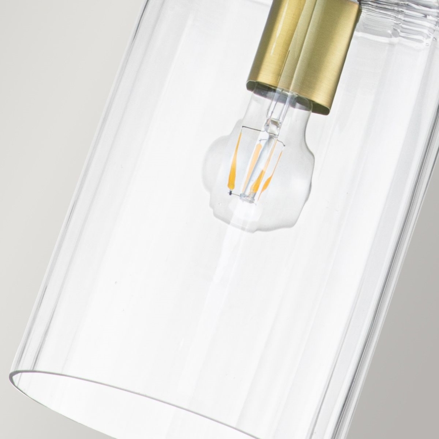 Quintiesse - Stropný luster na tyči KIMROSE 1xE27/60W/230V priemer 17,8 cm zlatý