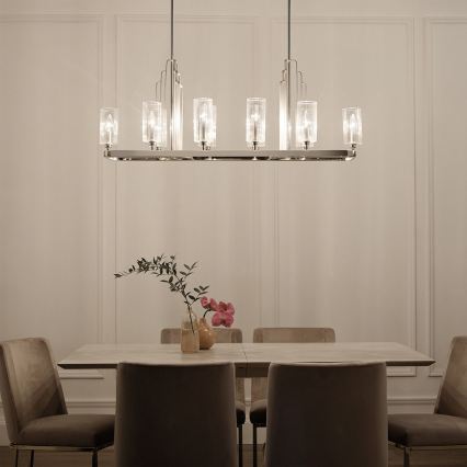 Quintiesse - Luster na tyči KIMROSE 10xE14/40W/230V lesklý chróm