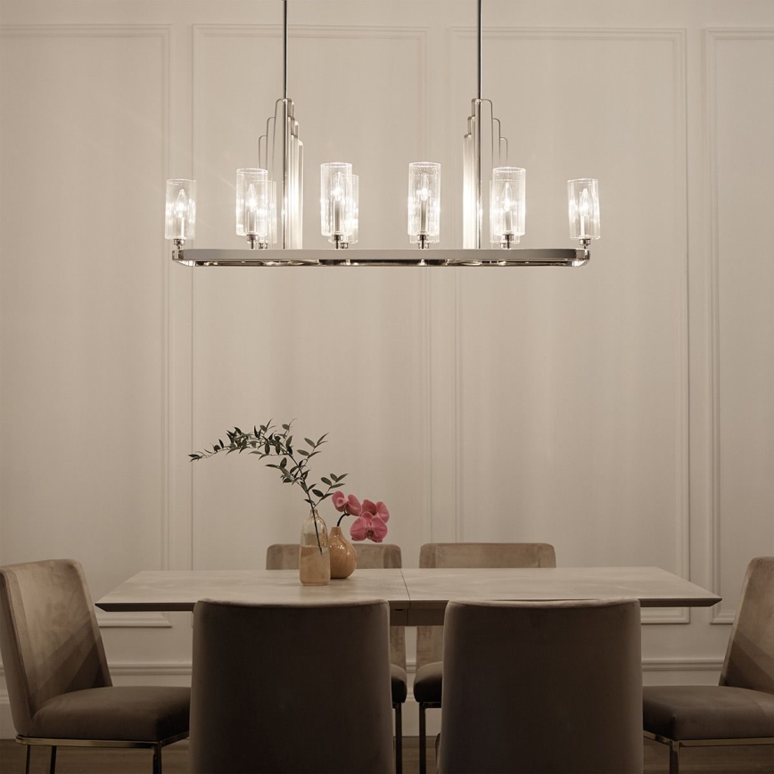 Quintiesse - Luster na tyči KIMROSE 10xE14/40W/230V lesklý chróm