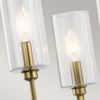 Quintiesse - Stropný luster na tyči KIMROSE 6xE14/40W/230V priemer 68,6 cm zlatý