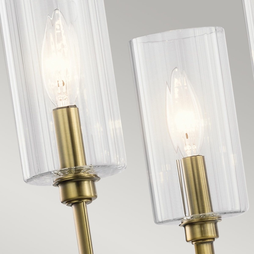 Quintiesse - Stropný luster na tyči KIMROSE 6xE14/40W/230V priemer 68,6 cm zlatý