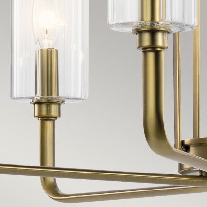 Quintiesse - Stropný luster na tyči KIMROSE 6xE14/40W/230V priemer 68,6 cm zlatý
