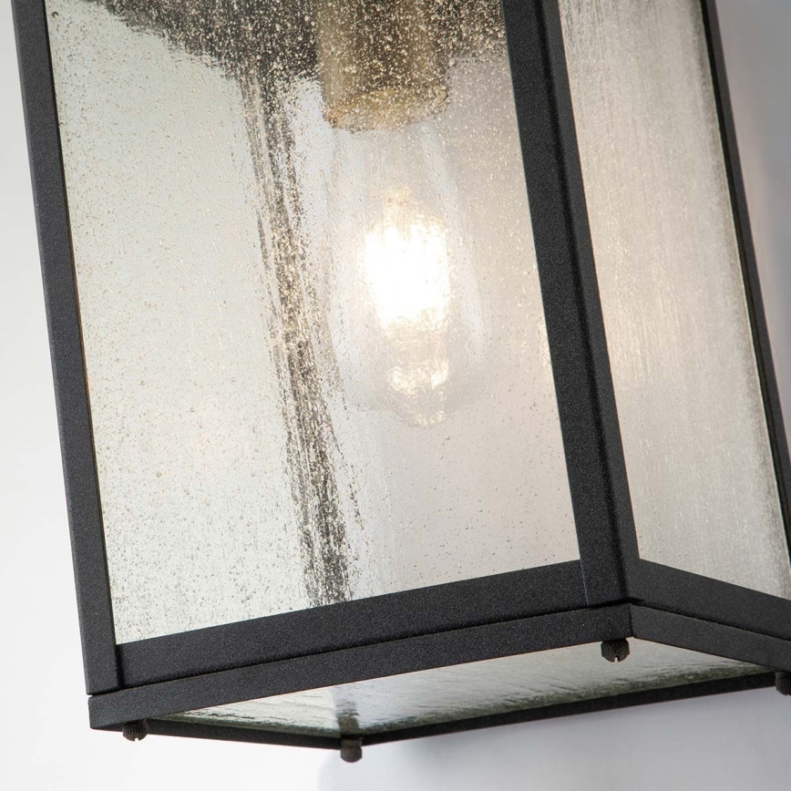 Quintiesse - Vonkajšie nástenné svietidlo LAHDEN M 1xE27/60W/230V IP44 čierna/zlatá