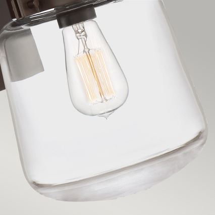 Quintiesse - Vonkajšie nástenné svietidlo LASALLE M 1xE27/60W/230V IP44 bronzové