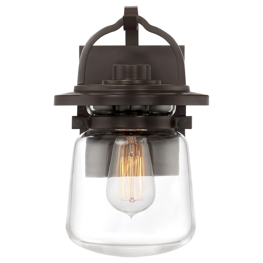 Quintiesse - Vonkajšie nástenné svietidlo LASALLE S 1xE27/60W/230V IP44 bronzové