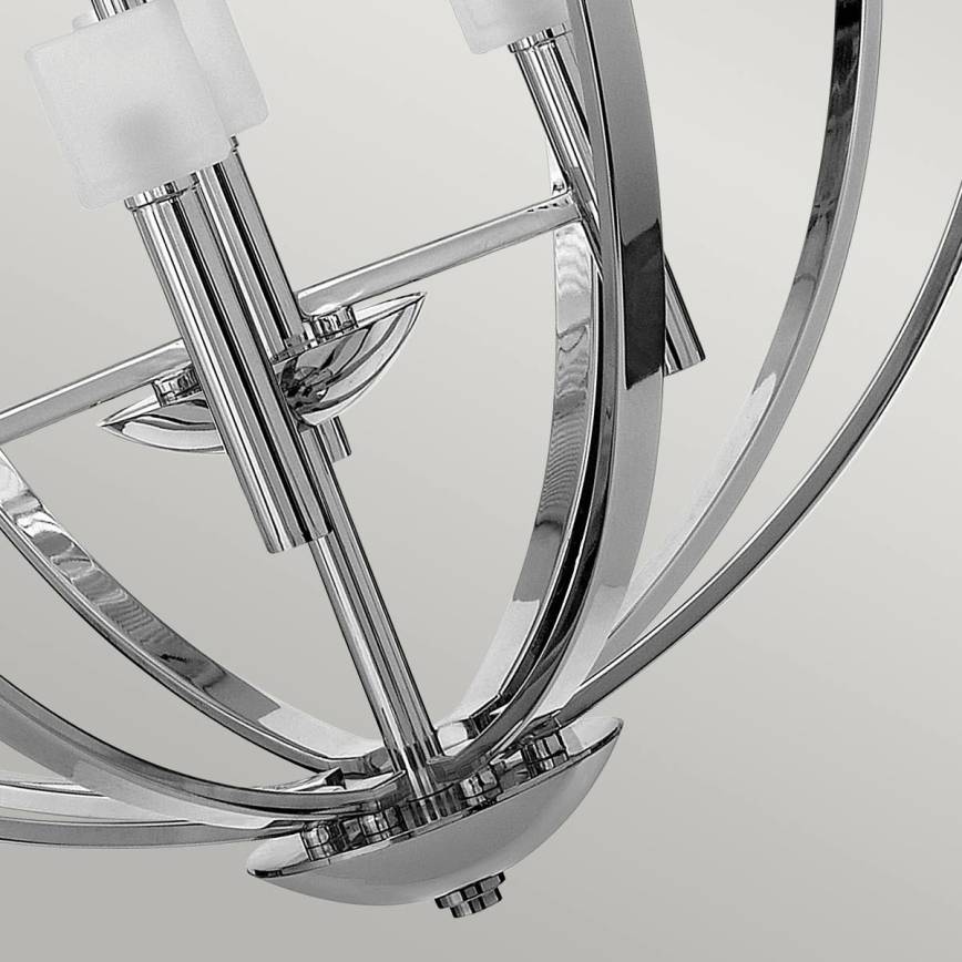 Quintiesse - LED luster na lankách MONDO 8xG9/3W/230V priemer 71,3 cm lesklý chróm