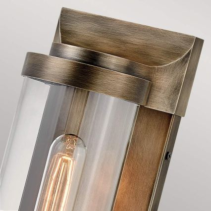 Quintiesse - Vonkajšie nástenné svietidlo PEARSON M 1xE27/60W/230V IP44 bronzové